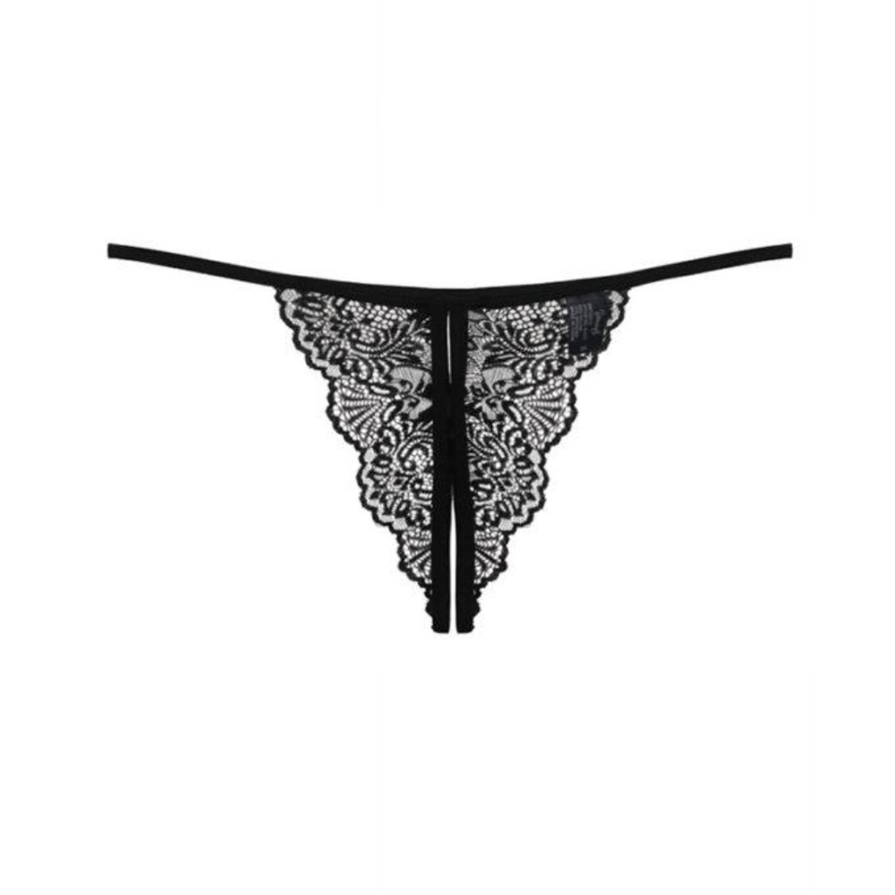 Lace G-String Open Crotch Thong Panty NEW!